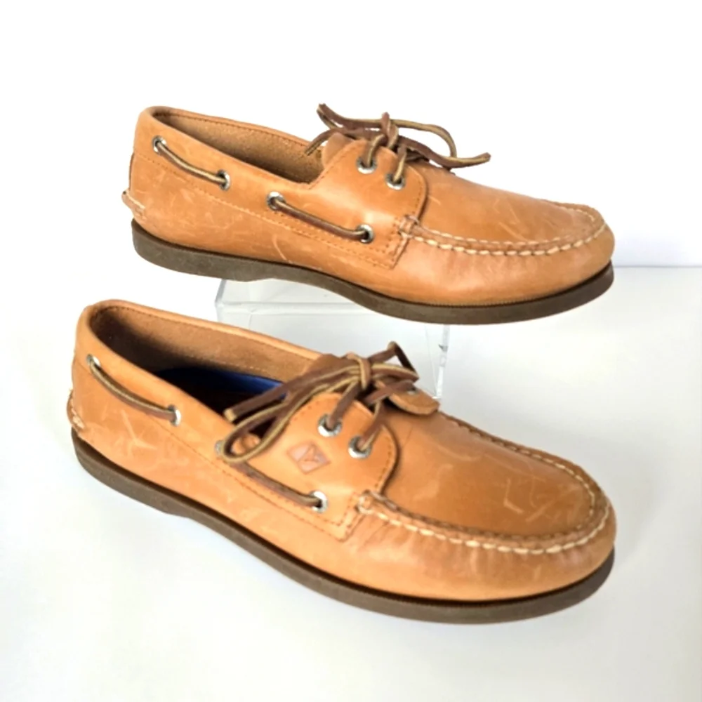 Sperry Top-Sider Men's Sahara Boat Shoe, Size 7M - Brown